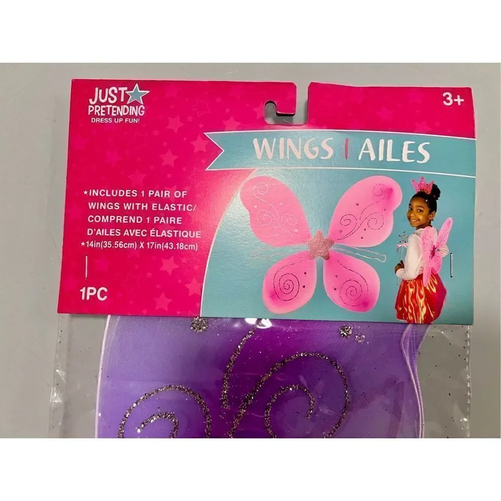 Fairy Princess Purple Butterfly Wings Just Pretending BNWT
